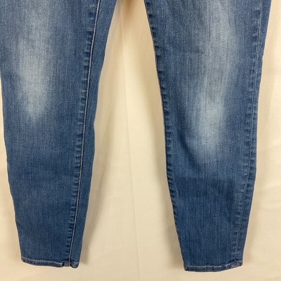 Veronica Beard Jeans Debbie Skinny High Rise 26 Blue Button Fly - Picture 4 of 10